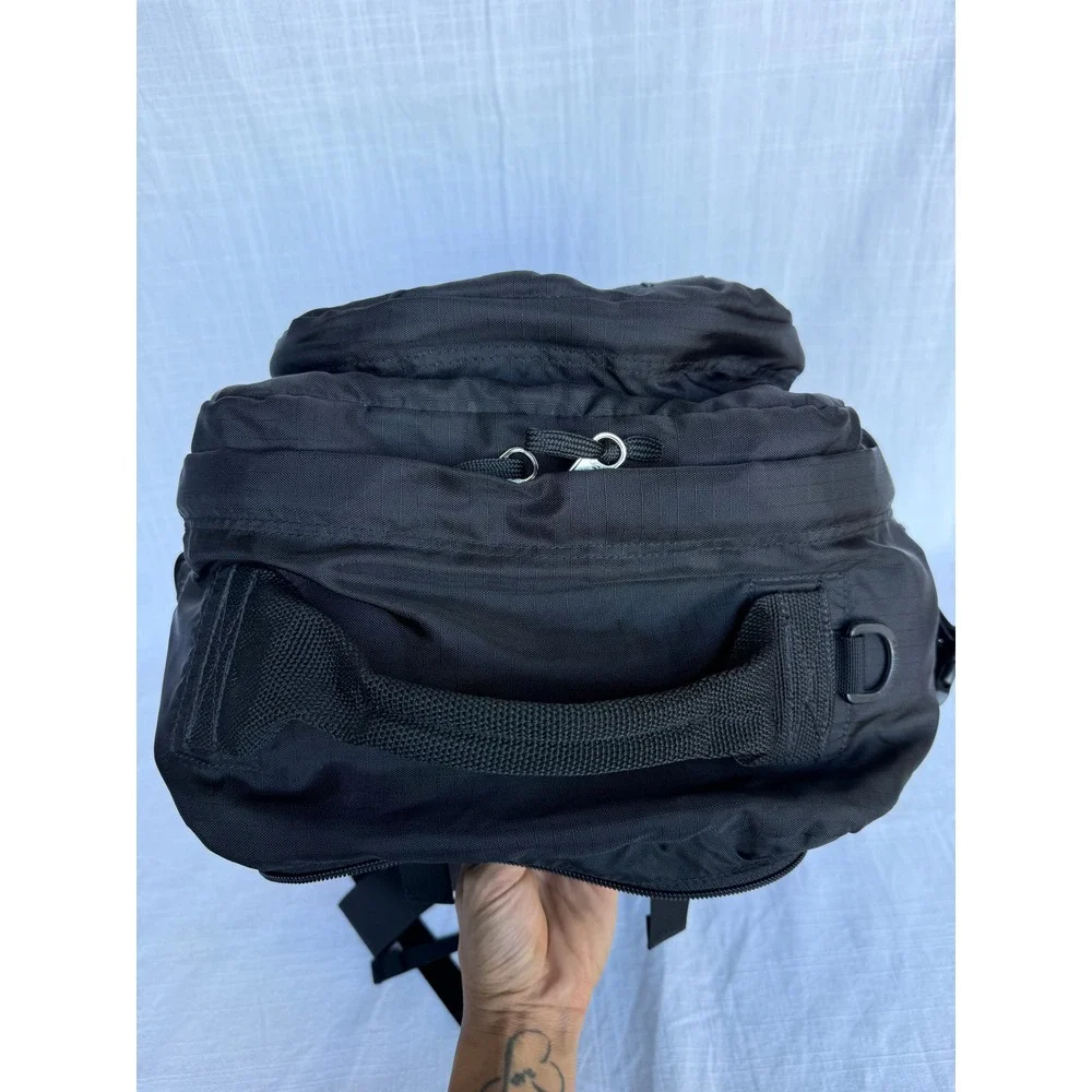 Rare 90s Vintage L.L. Bean Black Travel Hiking Backpack Duffle Internal Frame
